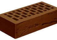 КЕРАМИЧЕСКИЙ ОБЛИЦОВОЧНЫЙ КИРПИЧ ПУСТОТЕЛЫЙ ГОЛИЦЫНСКИЙ КЗ, КОРИЧНЕВЫЙ