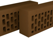 КЕРАМИЧЕСКИЙ ОБЛИЦОВОЧНЫЙ КИРПИЧ ПУСТОТЕЛЫЙ ГОЛИЦЫНСКИЙ КЗ, КОРИЧНЕВЫЙ