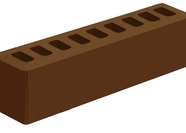 КЕРАМИЧЕСКИЙ ОБЛИЦОВОЧНЫЙ КИРПИЧ ПУСТОТЕЛЫЙ ГОЛИЦЫНСКИЙ КЗ, КОРИЧНЕВЫЙ