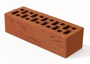 Керамический облицовочный кирпич пустотелый BRAER, Красный, Риф, 1НФ, 0,7НФ