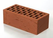 Керамический облицовочный кирпич пустотелый BRAER, Красный, Риф, 1,4НФ