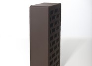 Керамический облицовочный кирпич пустотелый BRAER, Коричневый гладкий 1НФ, 0,7НФ