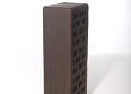 Керамический облицовочный кирпич пустотелый BRAER, Коричневый, Риф