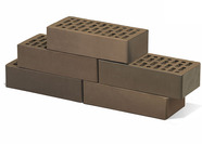 Керамический облицовочный кирпич пустотелый BRAER, Баварская кладка, Мокко