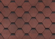 Гибкая черепица Технониколь Ультра "Самба", цвет "Рубин"