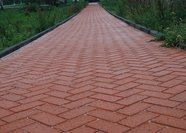 ТРОТУАРНАЯ КЛИНКЕРНАЯ БРУСЧАТКА "КЕРАМЕЙЯ", БрукКерам Классика, Рубин