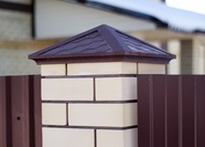 Полимерпесчаные колпаки на заборные столбы "ПЕСЧАНКА"