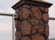 Полимерпесчаные колпаки на заборные столбы "ПЕСЧАНКА"