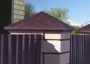 Полимерпесчаные колпаки на заборные столбы "ПЕСЧАНКА"