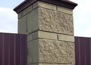 Полимерпесчаные колпаки на заборные столбы "ПЕСЧАНКА"