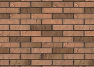 Керамический облицовочный кирпич пустотелый BRAER, Баварская кладка, Мускат Терра 