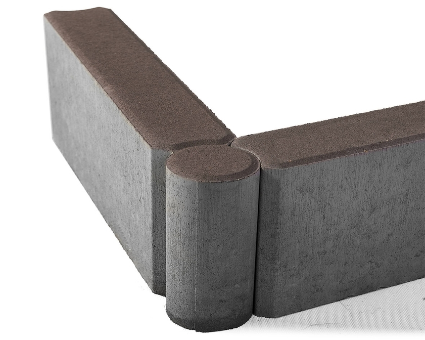 Бордюр шарнирный BRAER коричневый