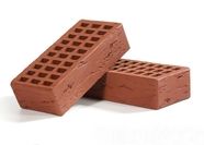 Керамический облицовочный кирпич ВОРОТЫНСКИЙ пустотелый, Бордо руст