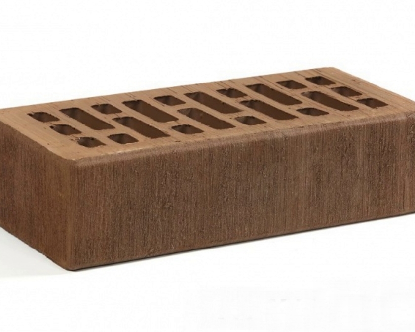 Керамический облицовочный кирпич ВОРОТЫНСКИЙ пустотелый, Терракотовый бархат