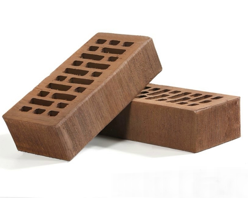 Керамический облицовочный кирпич ВОРОТЫНСКИЙ пустотелый, Терракотовый бархат