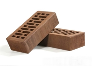 Керамический облицовочный кирпич ВОРОТЫНСКИЙ пустотелый, Терракотовый руст