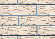 Керамический облицовочный кирпич ВОРОТЫНСКИЙ пустотелый, Белый жемчуг руст