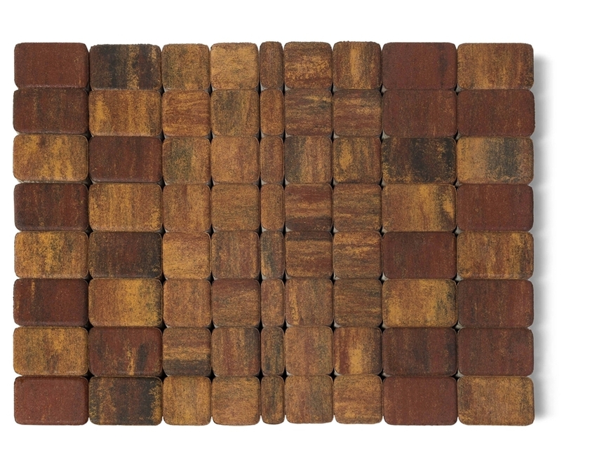 Плитка тротуарная BRAER (БРАЕР) Классико, Color Mix "Мальва"