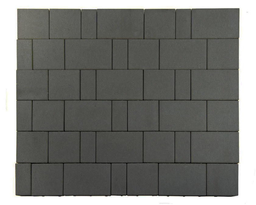 Плитка тротуарная BRAER (БРАЕР) Старый город ландхаус, черный