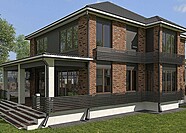 Керамический облицовочный кирпич пустотелый BRAER, Грифель, Терра, 1НФ