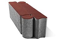 Бордюр тротуарный шарнирный BRAER красный