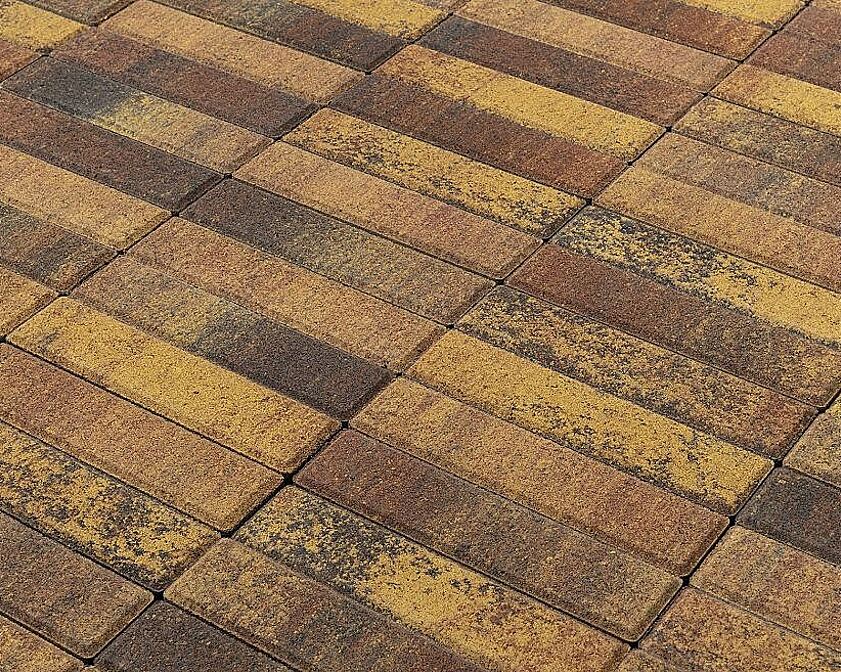 Плитка тротуарная BRAER Паркет, Color Mix, Мальва