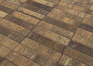 Плитка тротуарная BRAER Паркет, Color Mix, Каштан