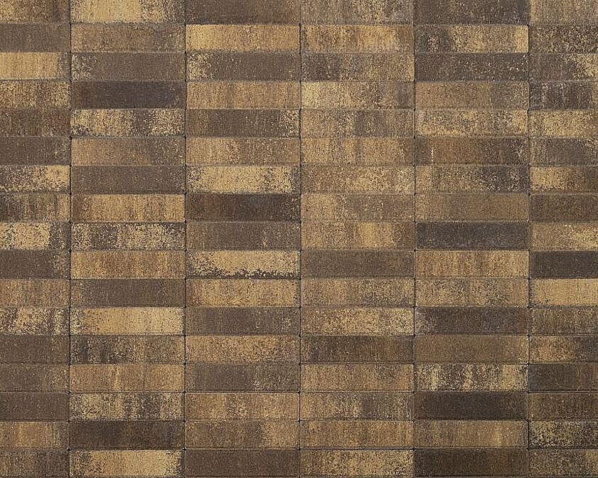 Плитка тротуарная BRAER Паркет, Color Mix, Каштан