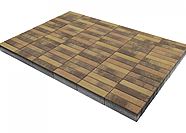 Плитка тротуарная BRAER Паркет, Color Mix, Прайд