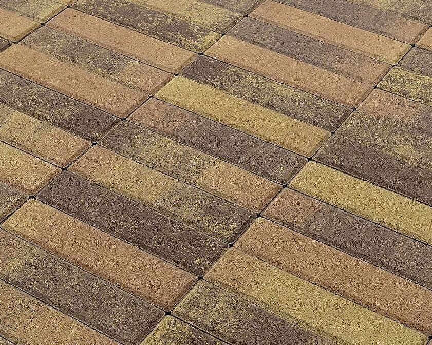 Плитка тротуарная BRAER Паркет, Color Mix, Прайд