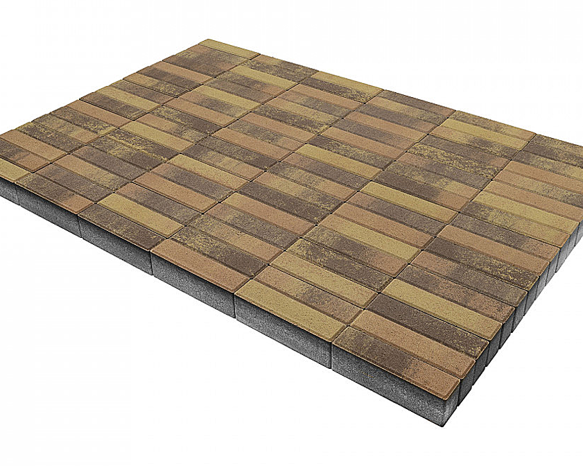 Плитка тротуарная BRAER Паркет, Color Mix, Прайд