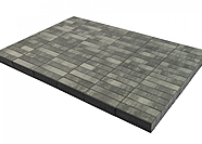 Плитка тротуарная BRAER Паркет, Color Mix, Туман