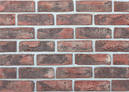 Кирпич облицовочный Faber Jar Петровский Штандарт, черно-красный