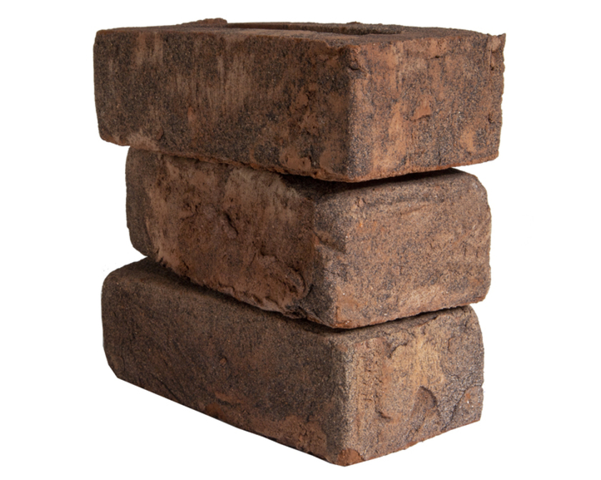 Кирпич облицовочный Faber Jar Петровский Штандарт, черно-красный