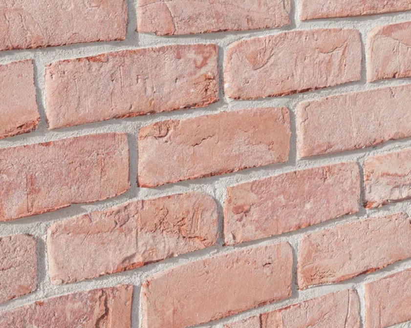 Кирпич облицовочный Faber Jar Петровский Штандарт, бело-красный