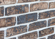 Кирпич облицовочный Faber Jar Петровский Штандарт, коричнево-черный