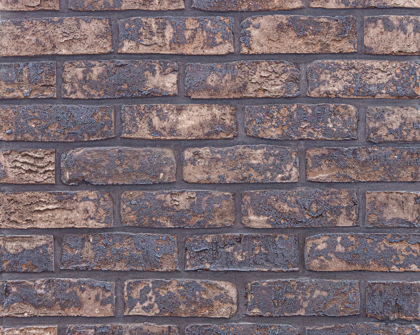 Кирпич облицовочный Faber Jar Петровский Штандарт, коричнево-черный