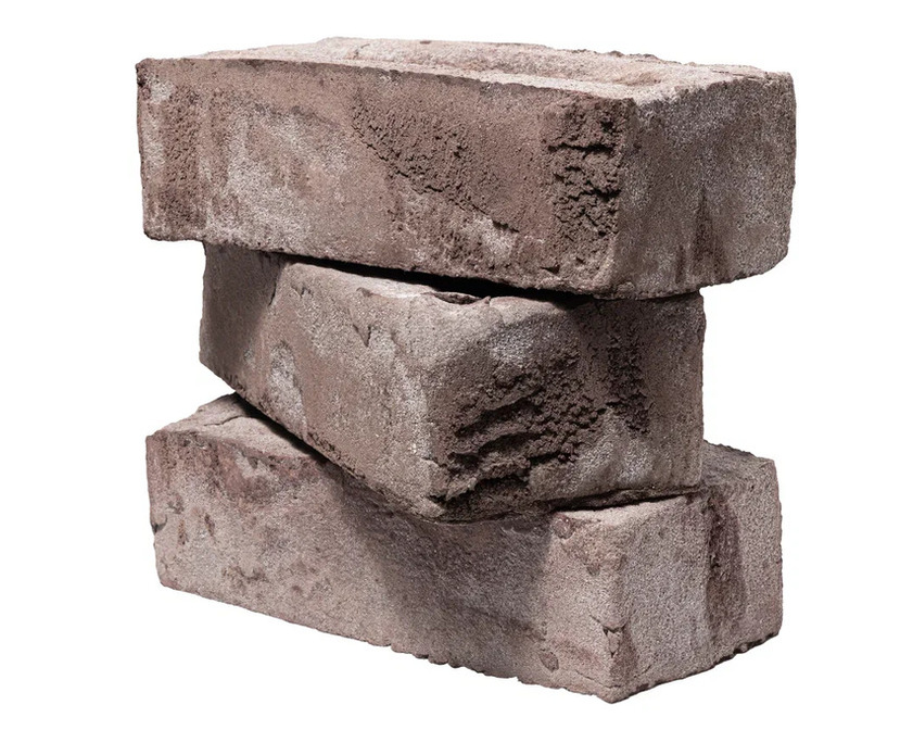 Кирпич облицовочный Faber Jar Петровский Штандарт, бело-коричневый